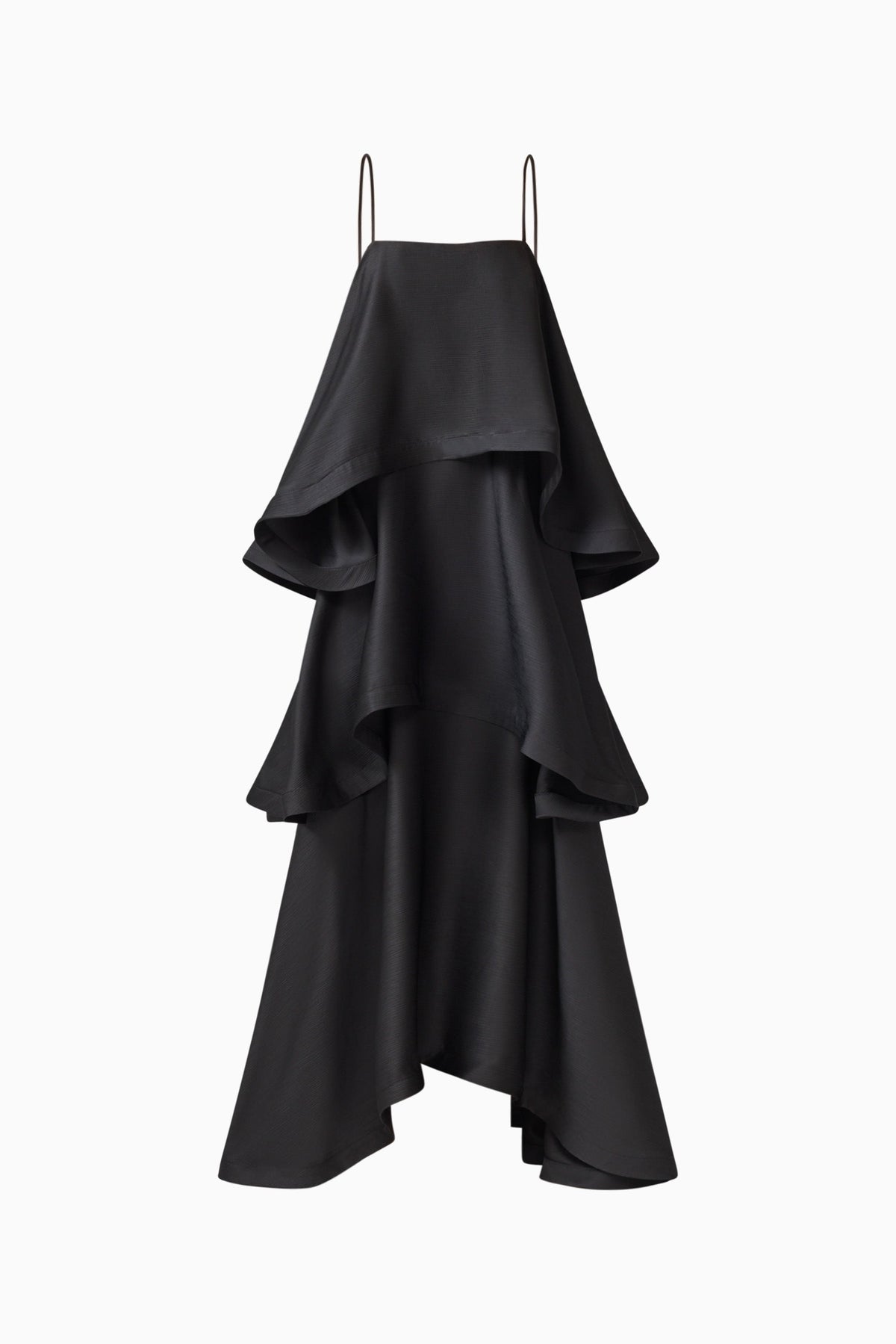 Tilly Tiered Maxi Dress in Black