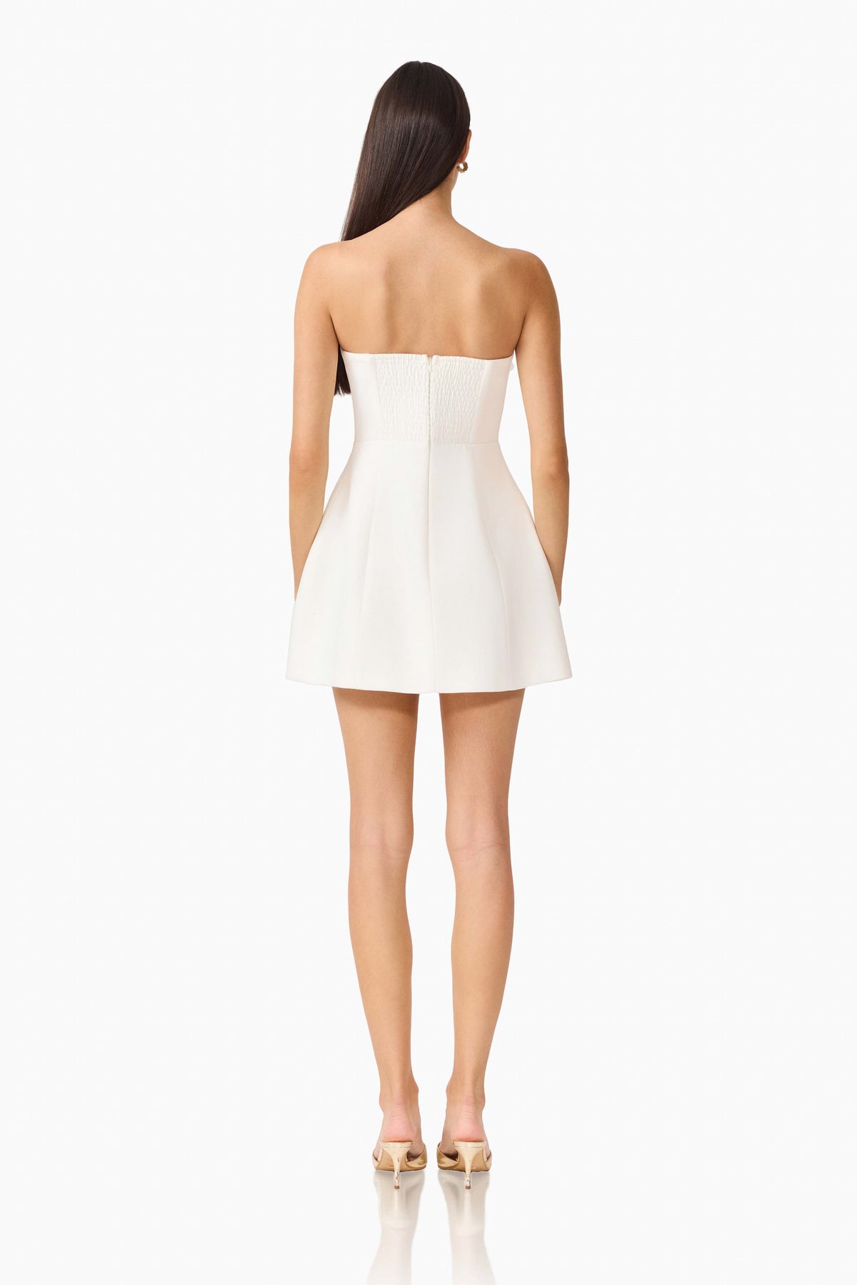 Gemma Floral Mini Dress in White