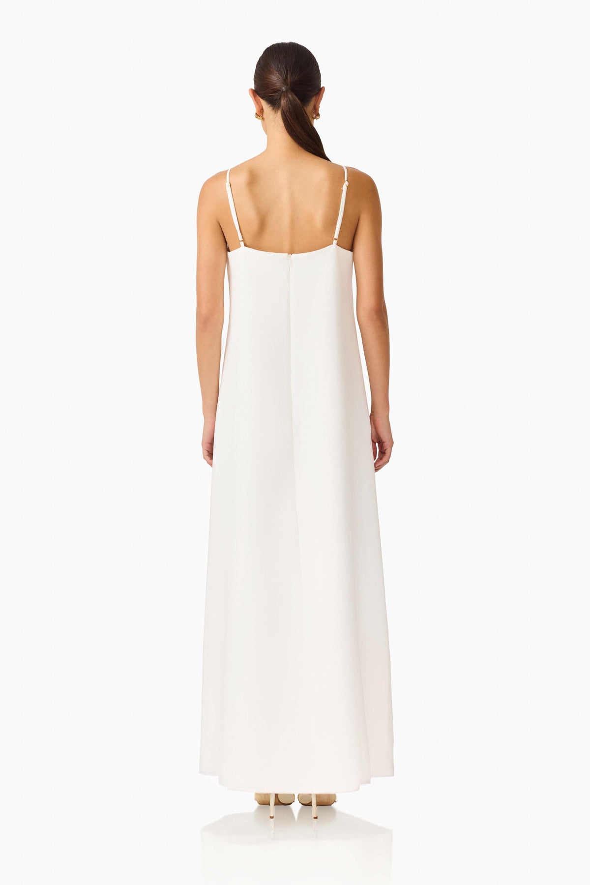 Gemma Floral Maxi Dress in White
