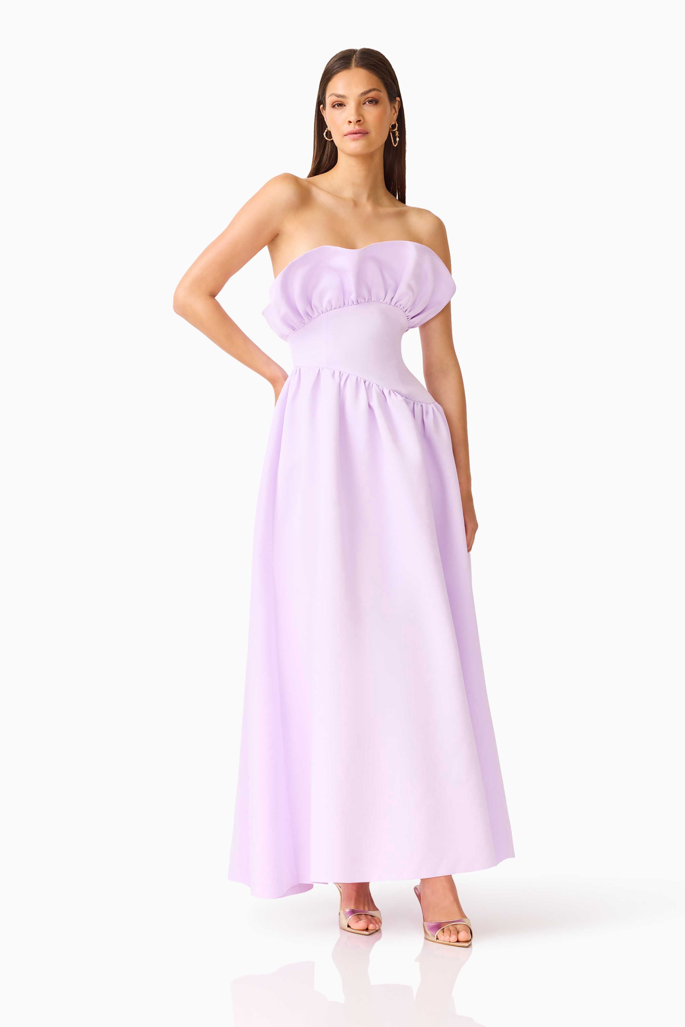 Laurel Sleeveless Maxi Dress in Purple
