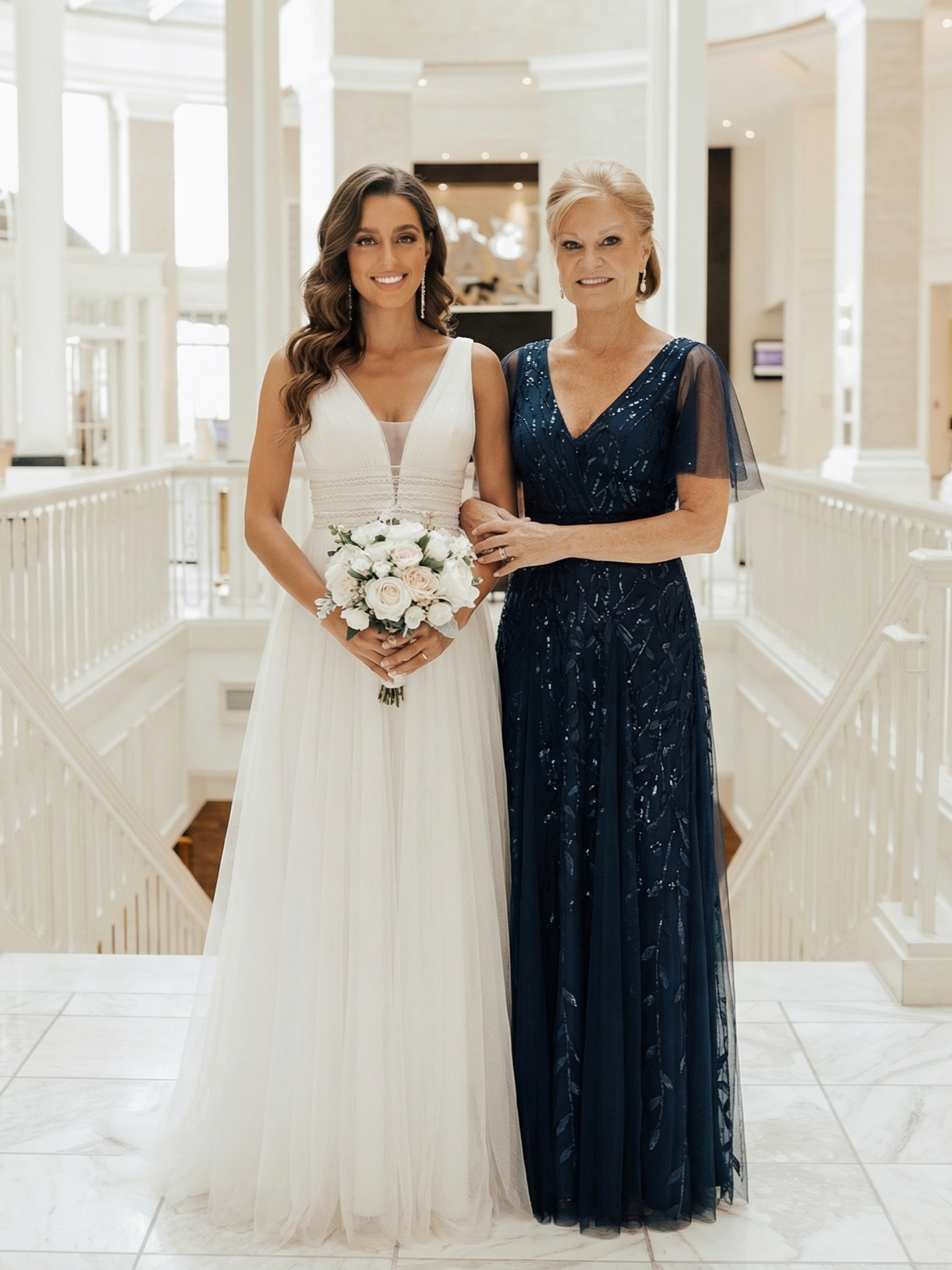 ever ASTRAL|Shimmery Ruffle Sleeves Maxi Sequin Evening Dress
