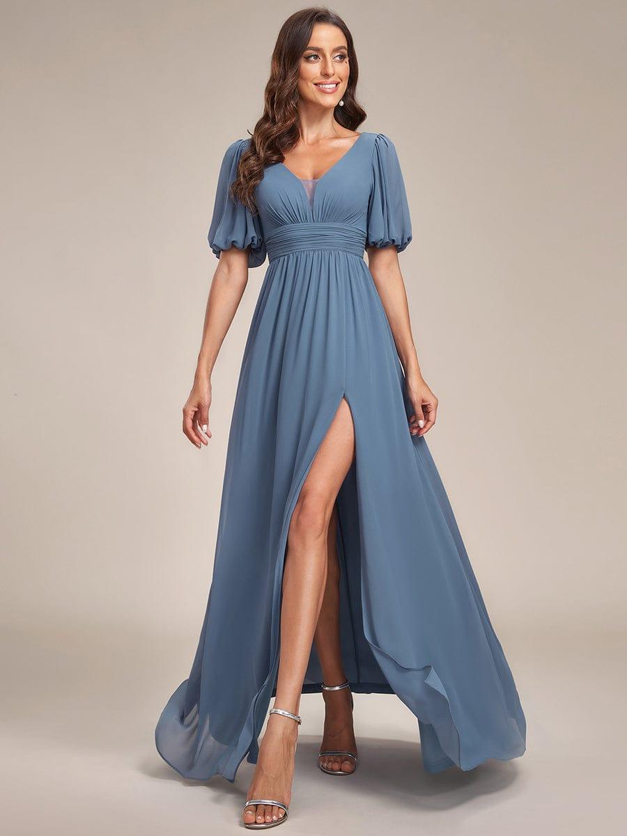 Dusty Blue Bridesmaid Gowns