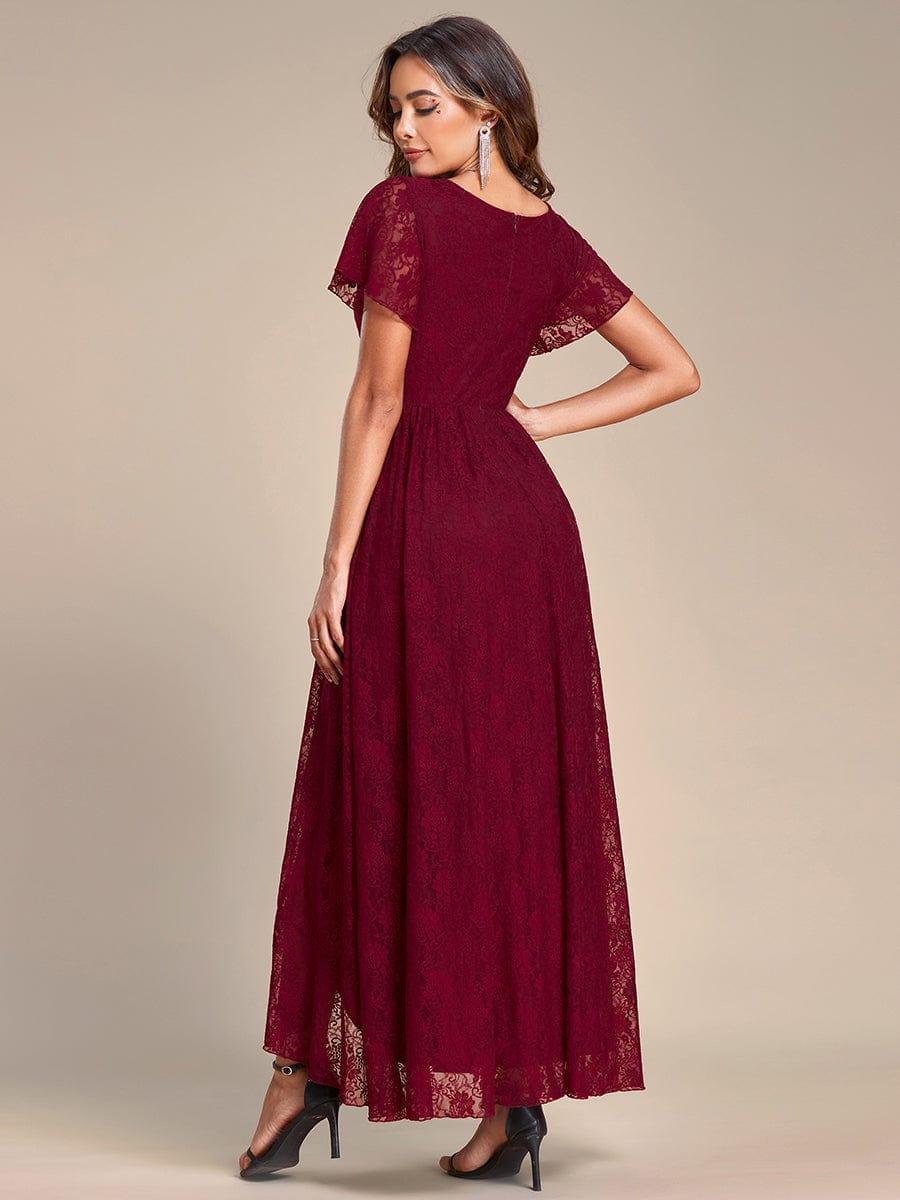 ever ELISE|Short Sleeve Ruffled Lace Mother of the Bride Dress