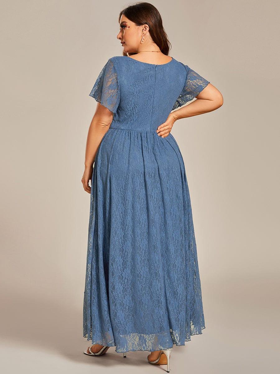ever ELISE|Short Sleeve Ruffled Lace Mother of the Bride Dress