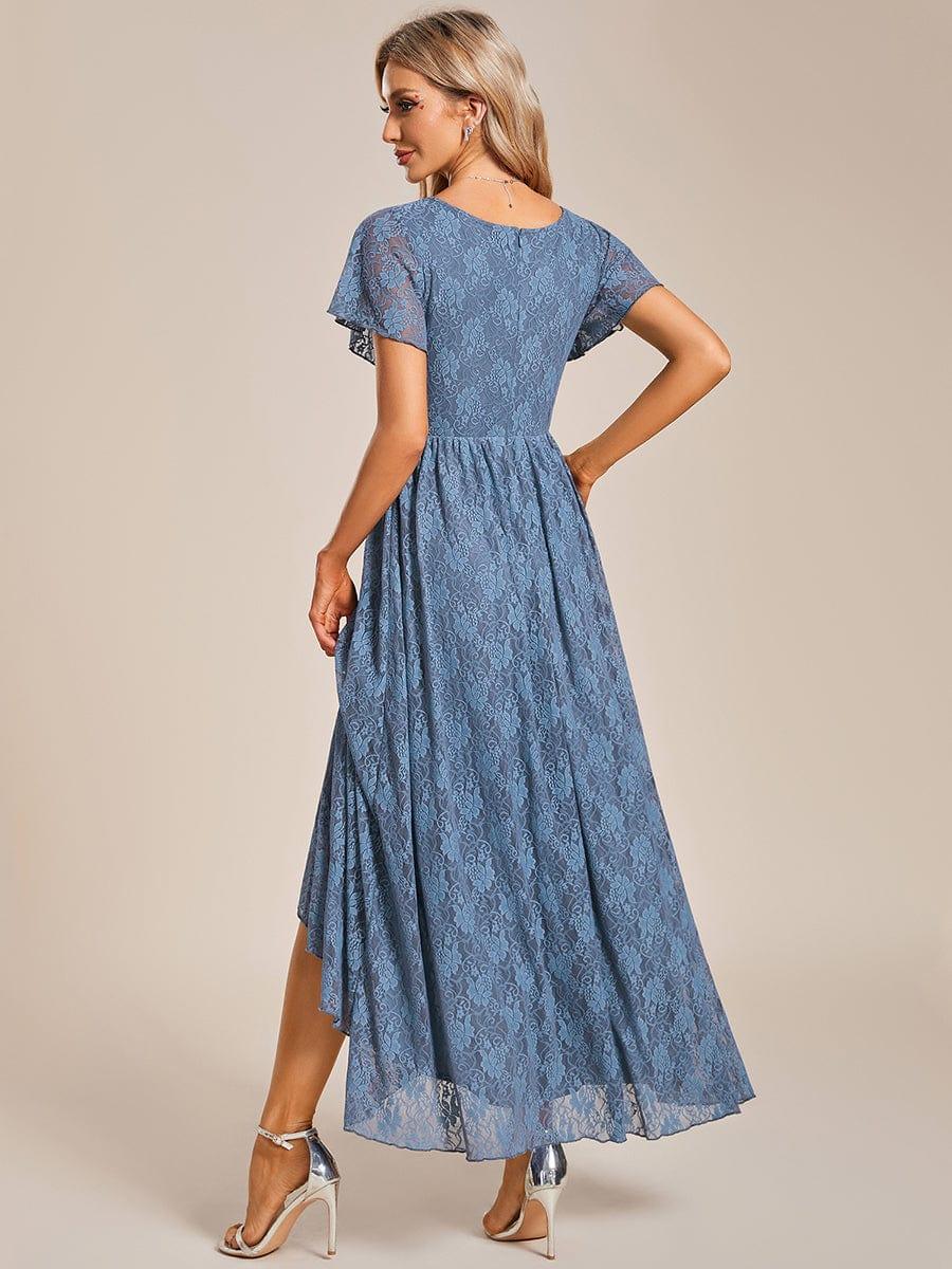 ever ELISE|Short Sleeve Ruffled Lace Mother of the Bride Dress