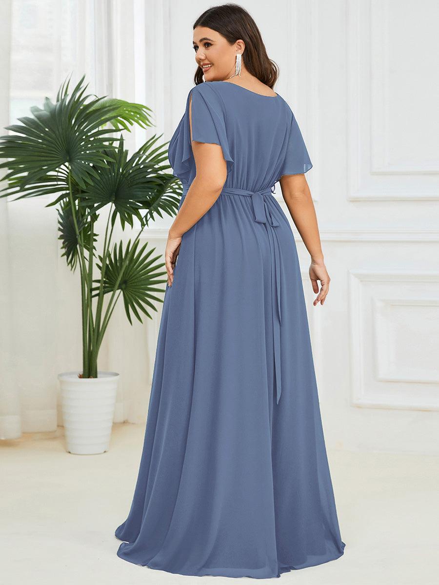 Dusty Blue Bridesmaid Gowns