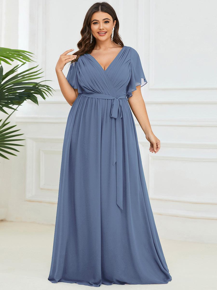 Dusty Blue Bridesmaid Gowns