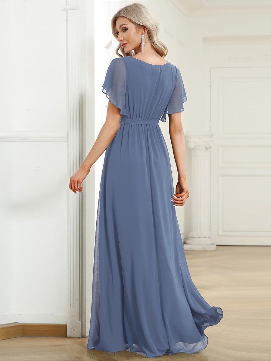 Dusty Blue Bridesmaid Gowns
