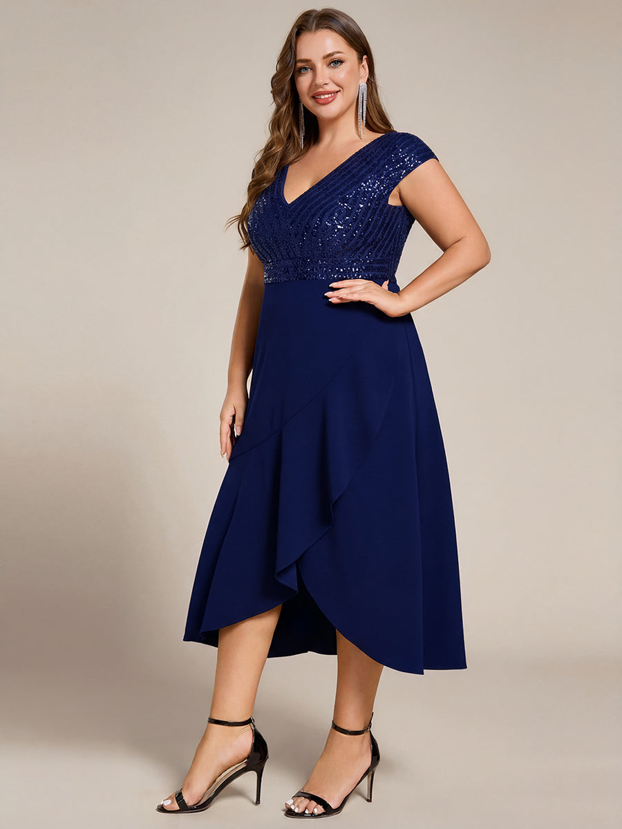 ever BAYLOR|A-Line V-Neck Wedding Guest Dress