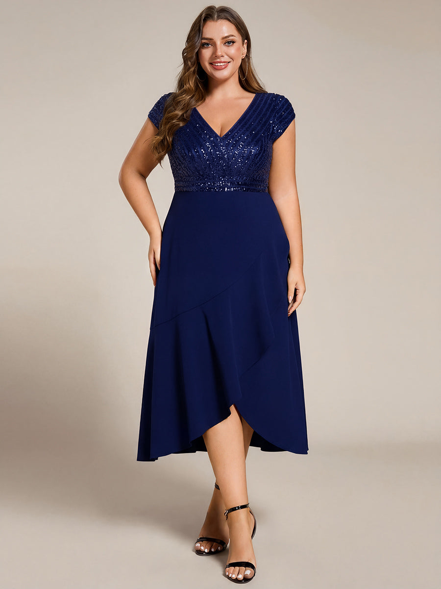 ever BAYLOR|A-Line V-Neck Wedding Guest Dress