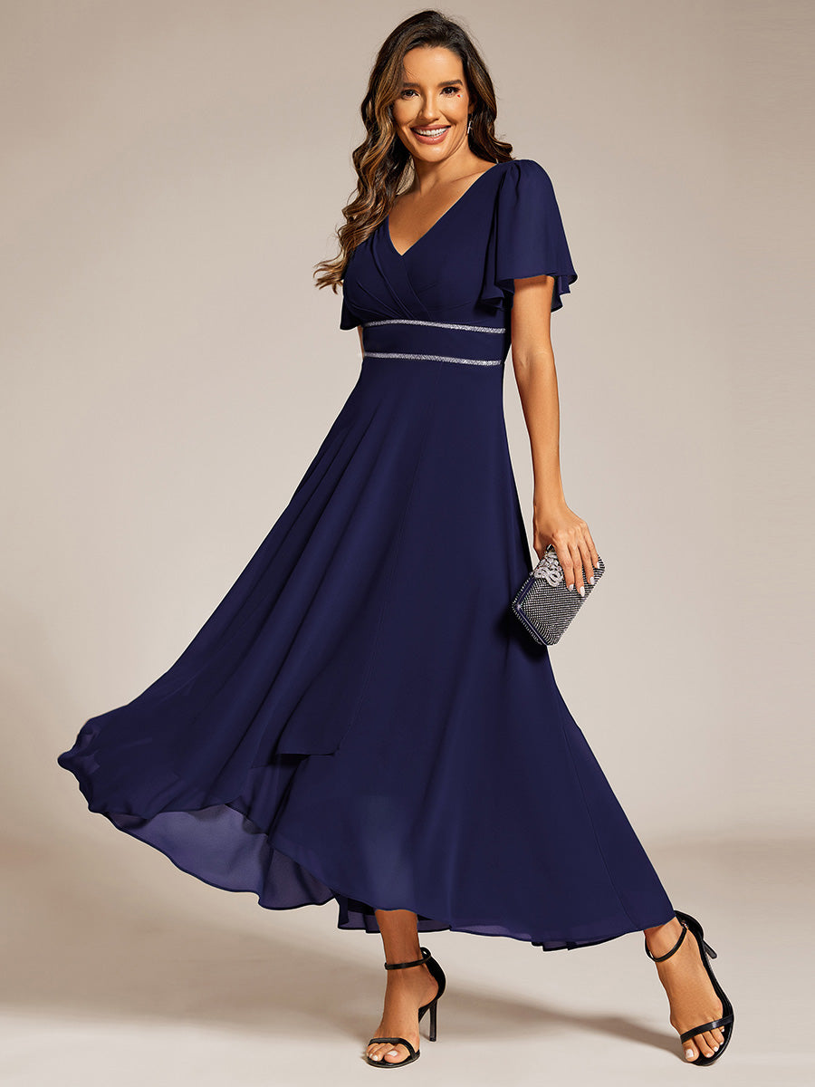 ever DAKOTA|High-Low Flowy Chiffon Wedding Guest Dress