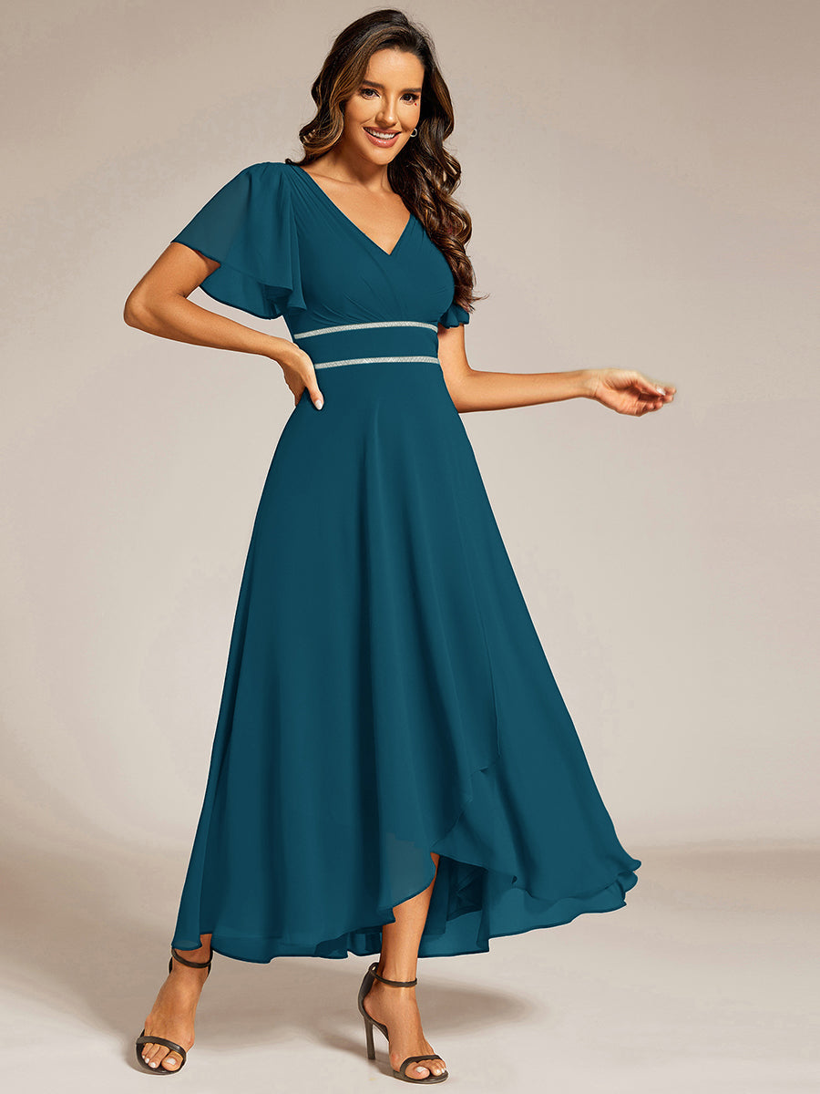 ever DAKOTA|High-Low Flowy Chiffon Wedding Guest Dress