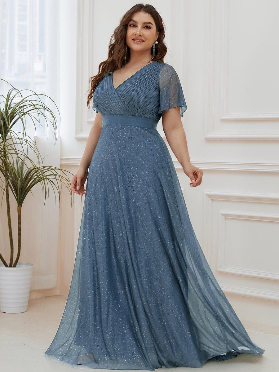 Dusty Blue Bridesmaid Gowns