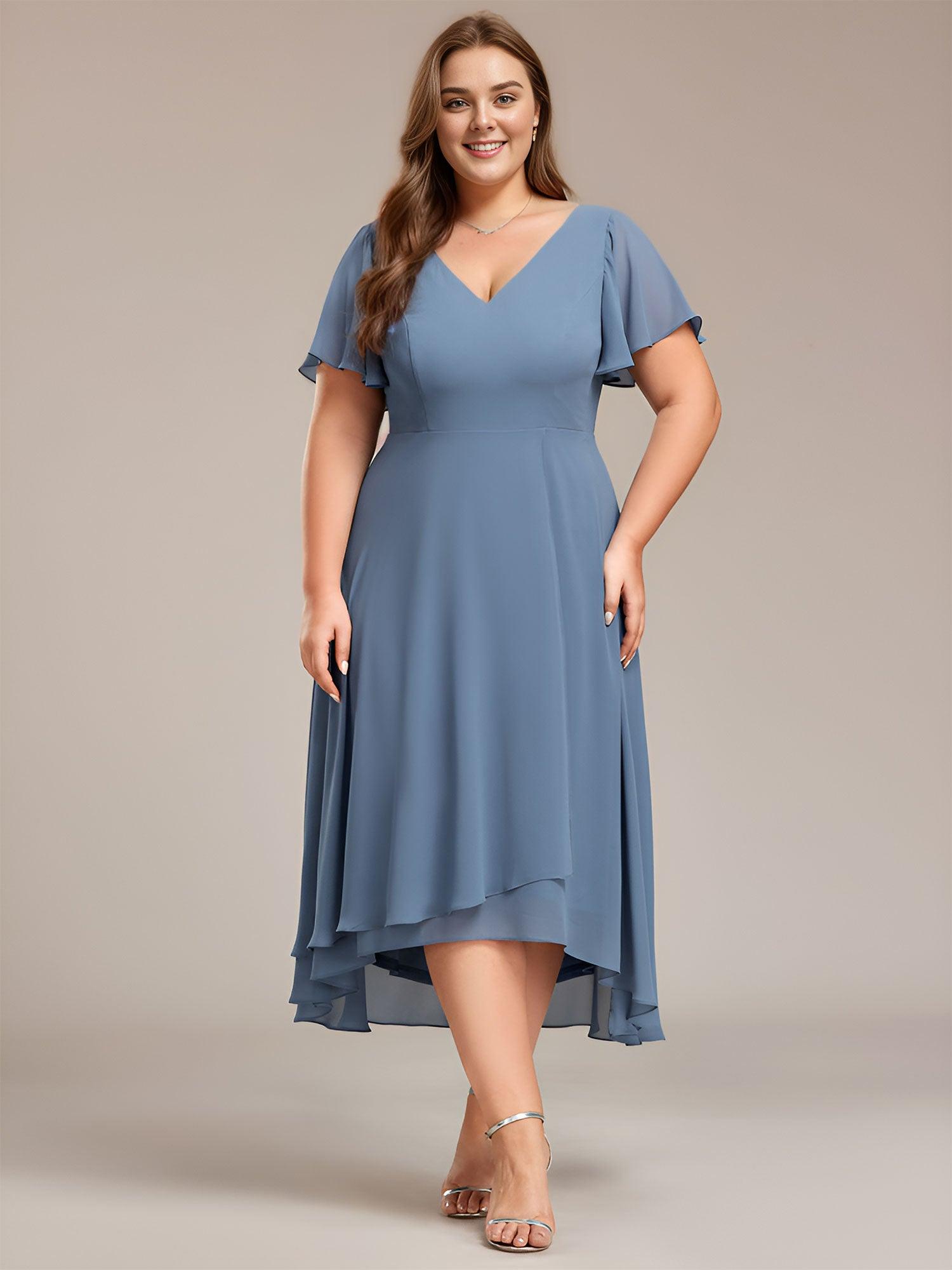 Dusty Blue Bridesmaid Gowns