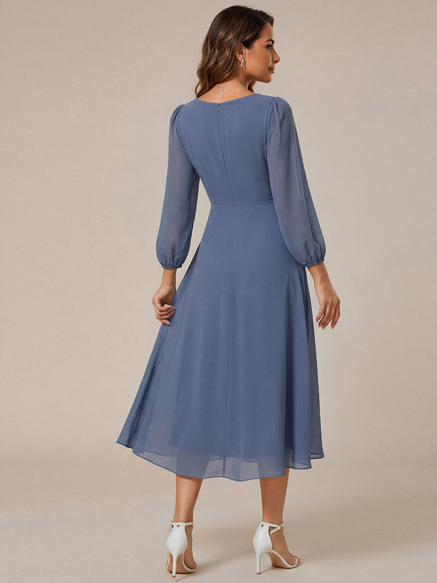 Dusty Blue Bridesmaid Gowns