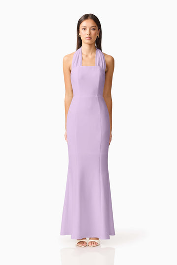Mira Halter Gown in Purple