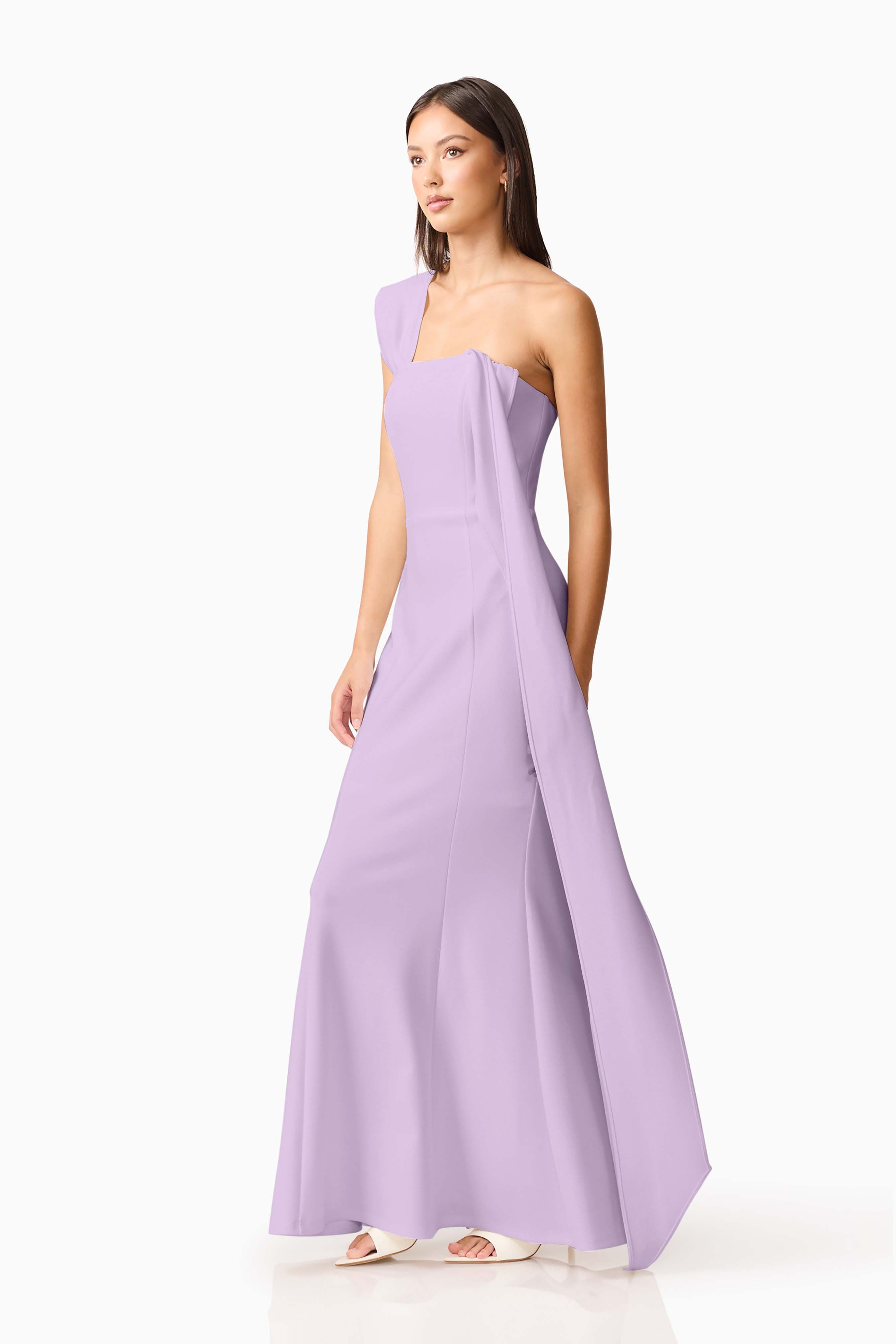 Mira Halter Gown in Purple