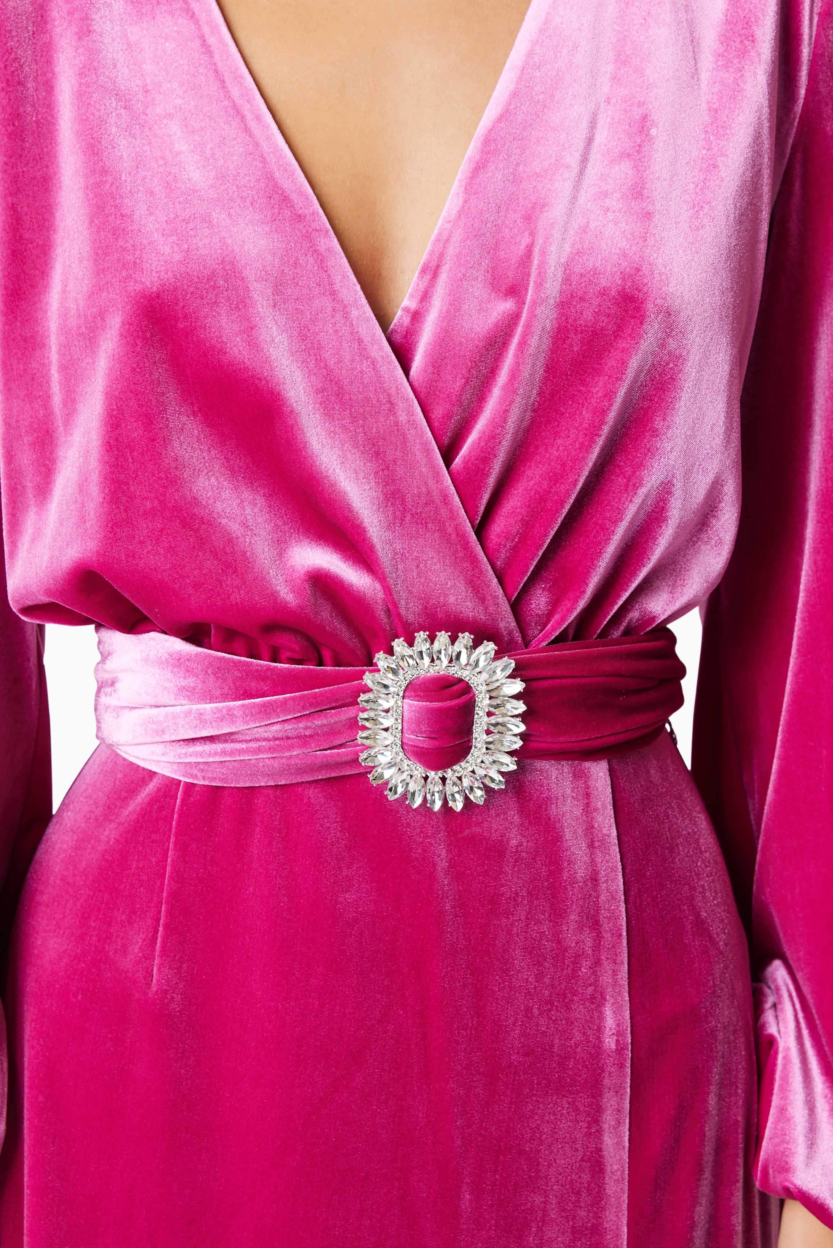 Solene Eventwear Maxi Dress In Pink