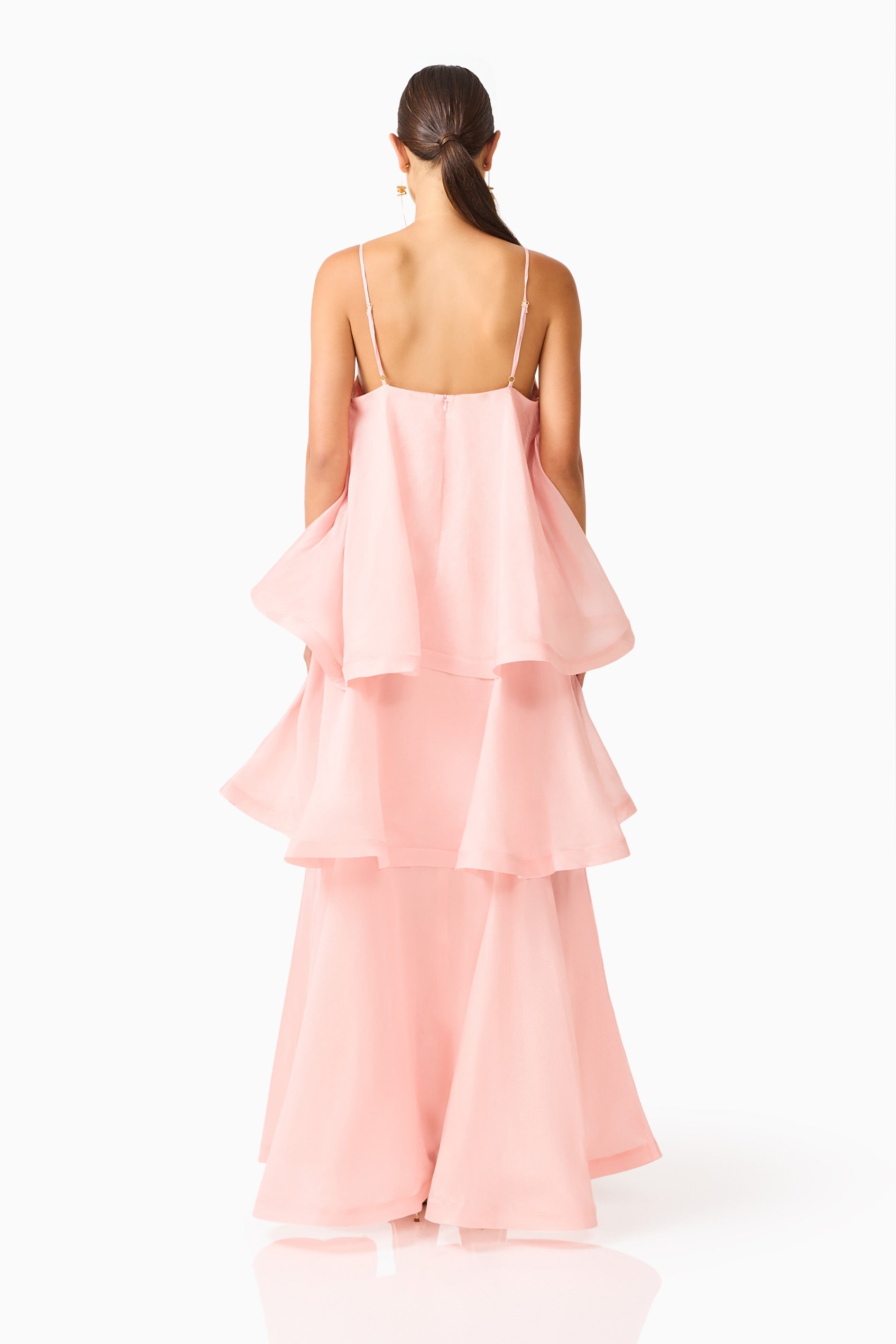 Swallowtail Day To Night Maxi Dress In Pink