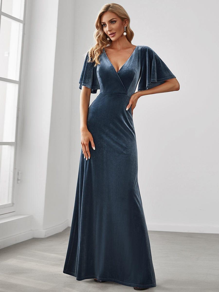 Dusty Blue Bridesmaid Gowns