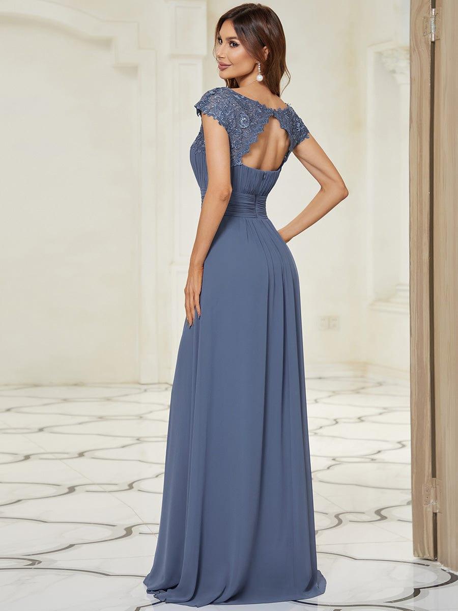Dusty Blue Bridesmaid Gowns
