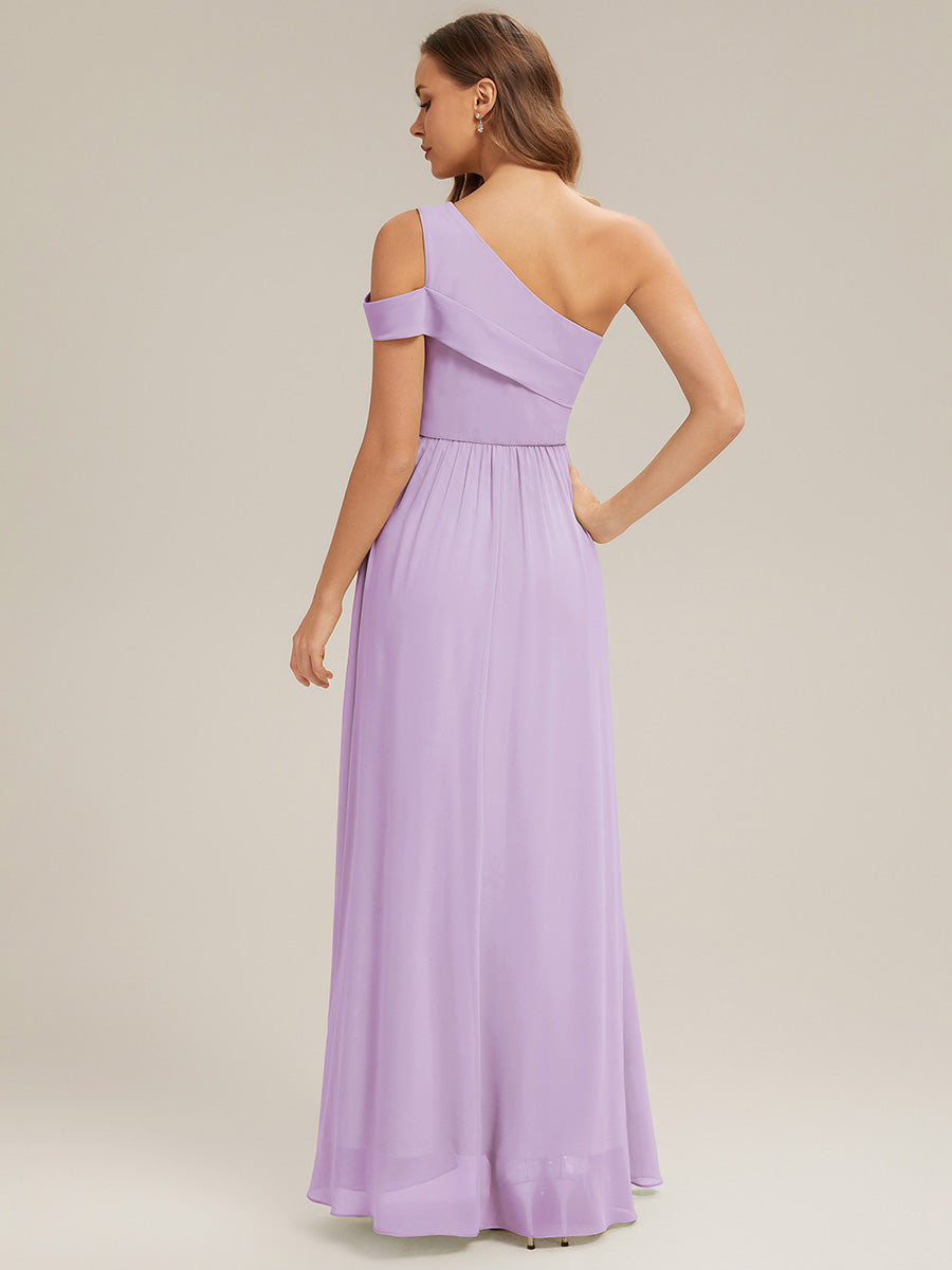 ever CHACE|Cut-Out Detail Chiffon Sleeveless Bridesmaid Dress