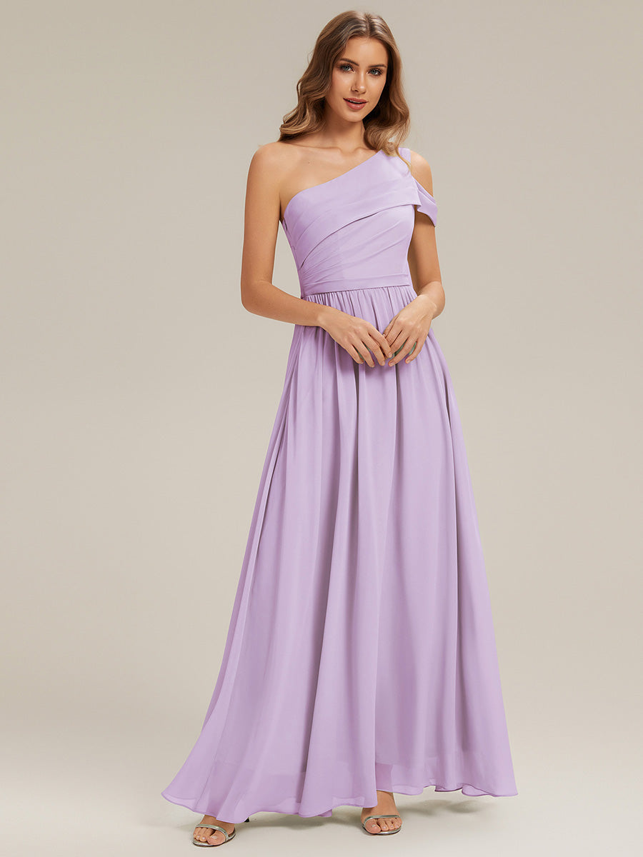 ever CHACE|Cut-Out Detail Chiffon Sleeveless Bridesmaid Dress
