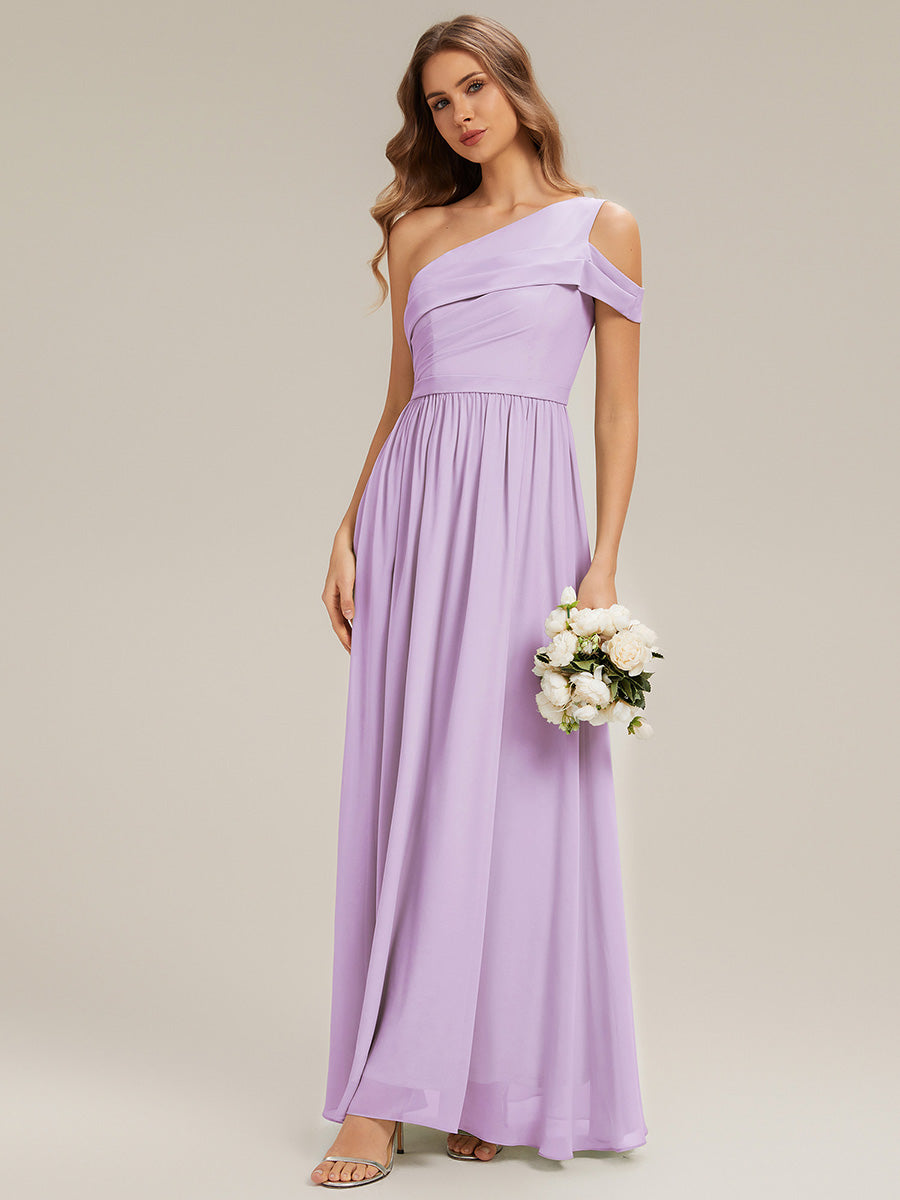 ever CHACE|Cut-Out Detail Chiffon Sleeveless Bridesmaid Dress