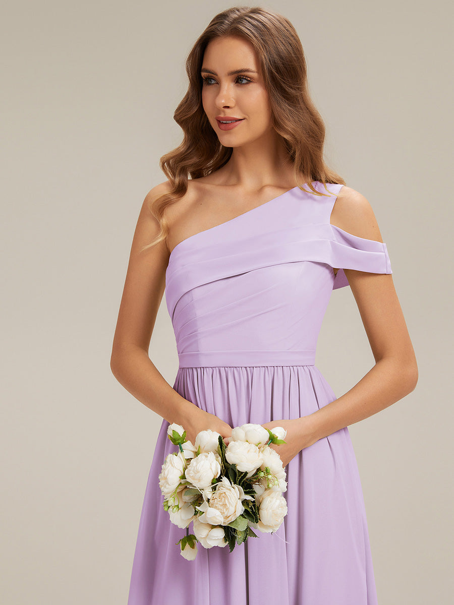 ever CHACE|Cut-Out Detail Chiffon Sleeveless Bridesmaid Dress
