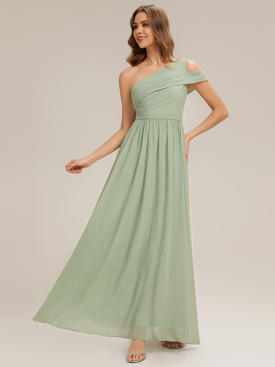 ever CHACE|Cut-Out Detail Chiffon Sleeveless Bridesmaid Dress