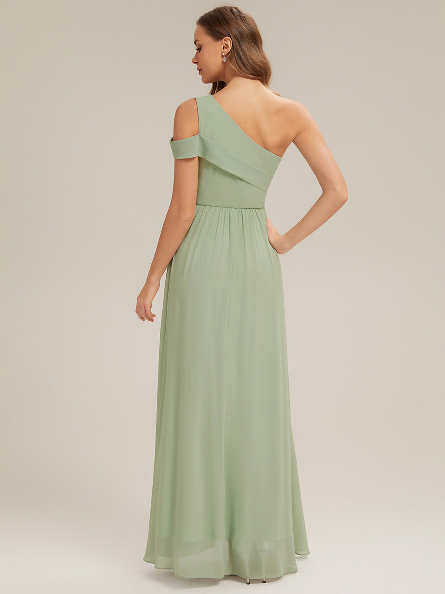 ever CHACE|Cut-Out Detail Chiffon Sleeveless Bridesmaid Dress