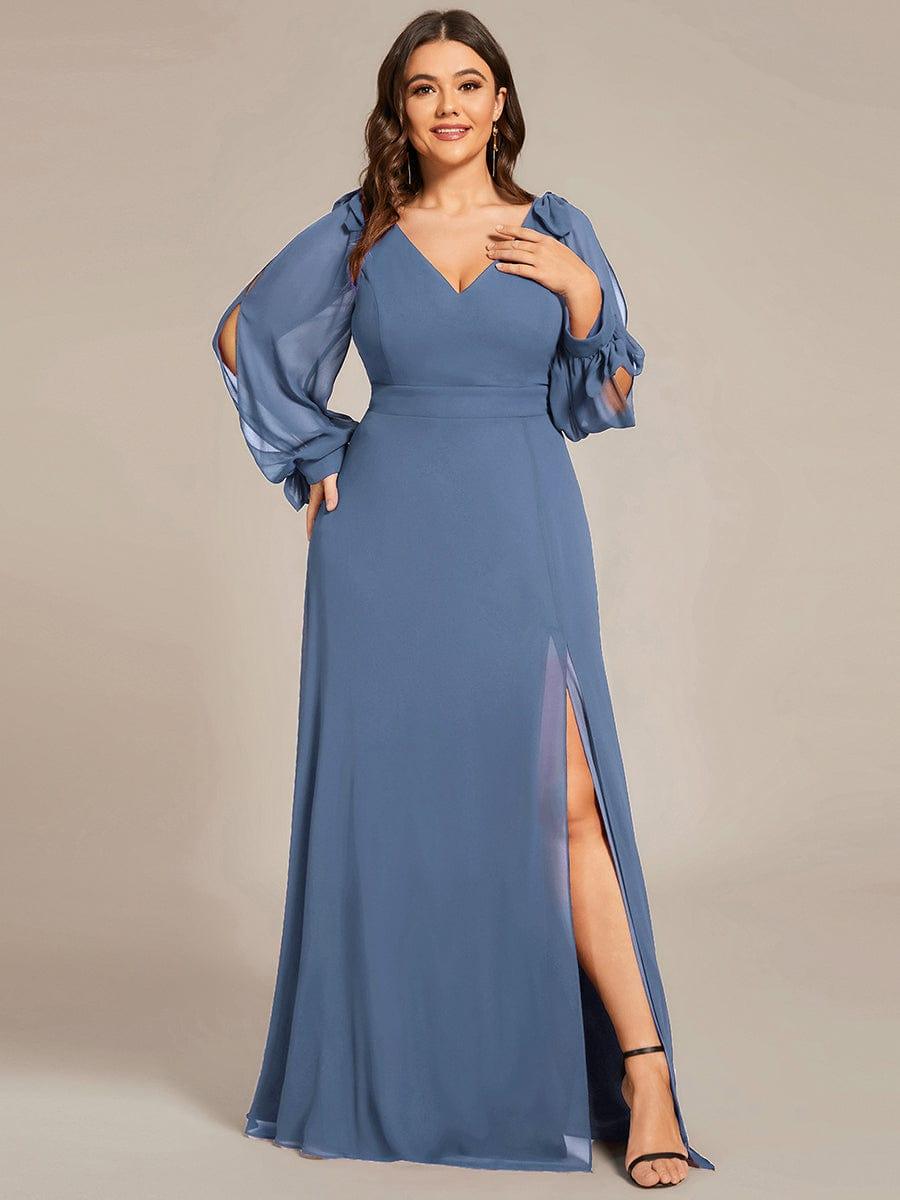 Dusty Blue Bridesmaid Gowns