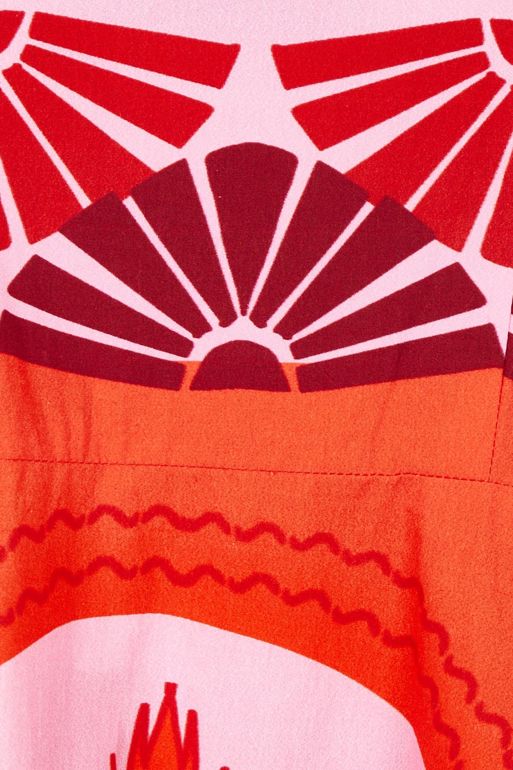 Celeste Orange Cotton Strappy Dress - Orange