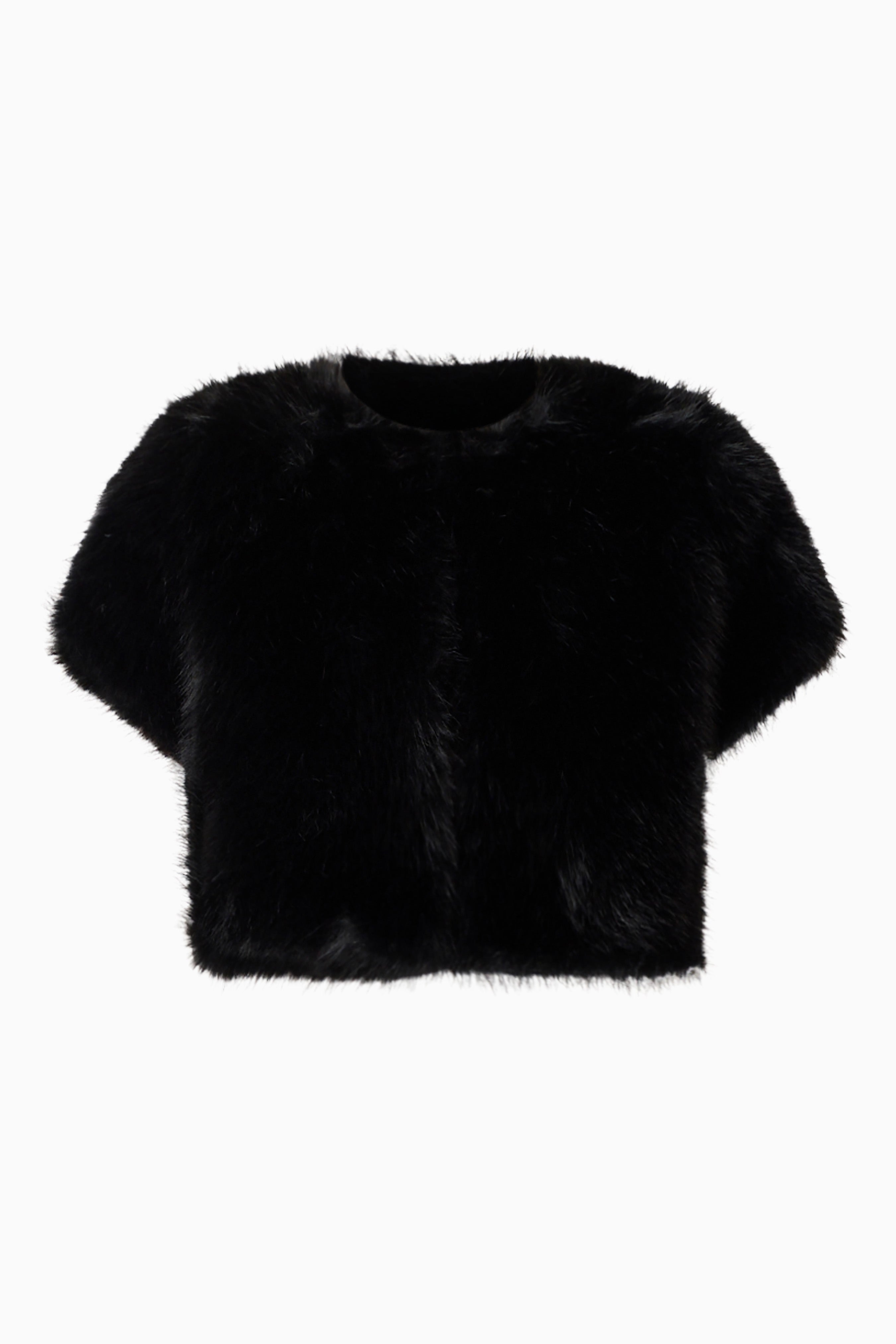 Lucyna Short Sleeve Bolero in Black
