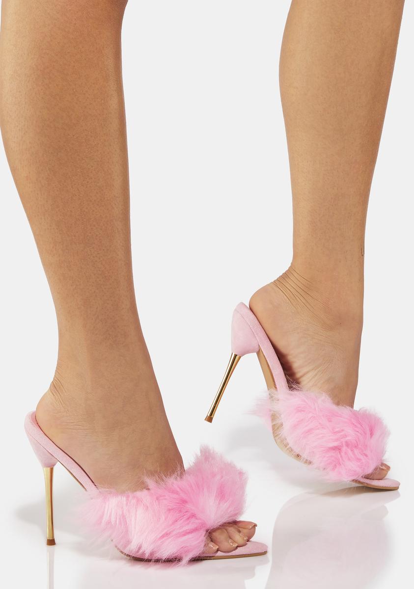 Darling Love Paces Marabou Heels