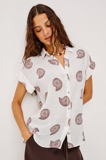 Farrah Shirt - Spiral Shells