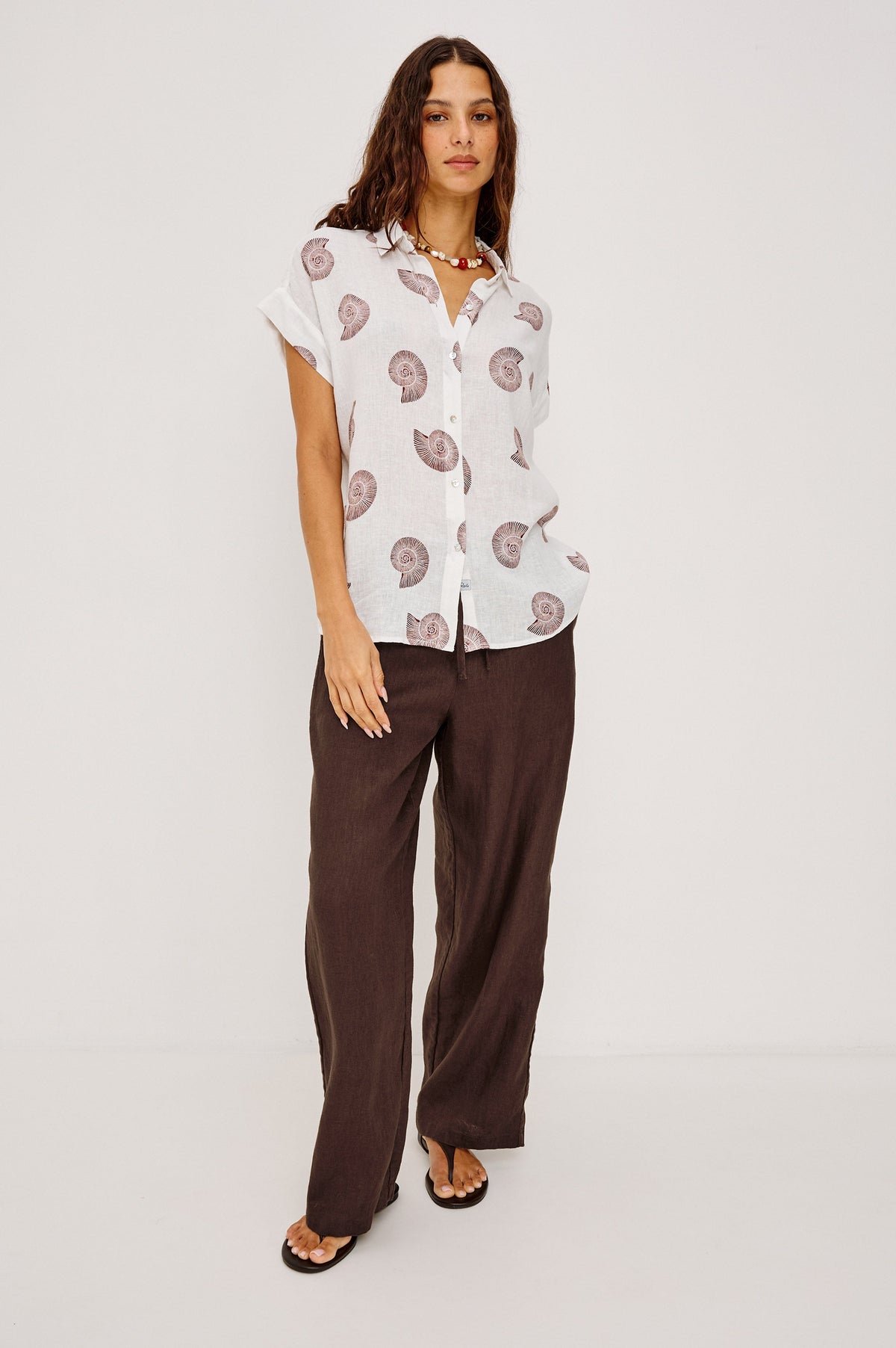 Farrah Shirt - Spiral Shells