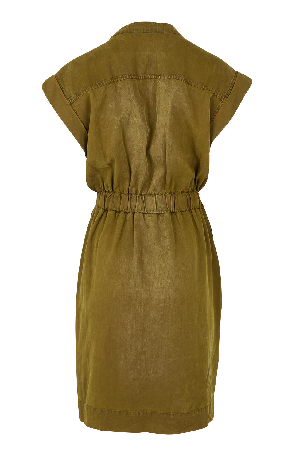 Dakota Lyocell Linen Dress - Darkolive