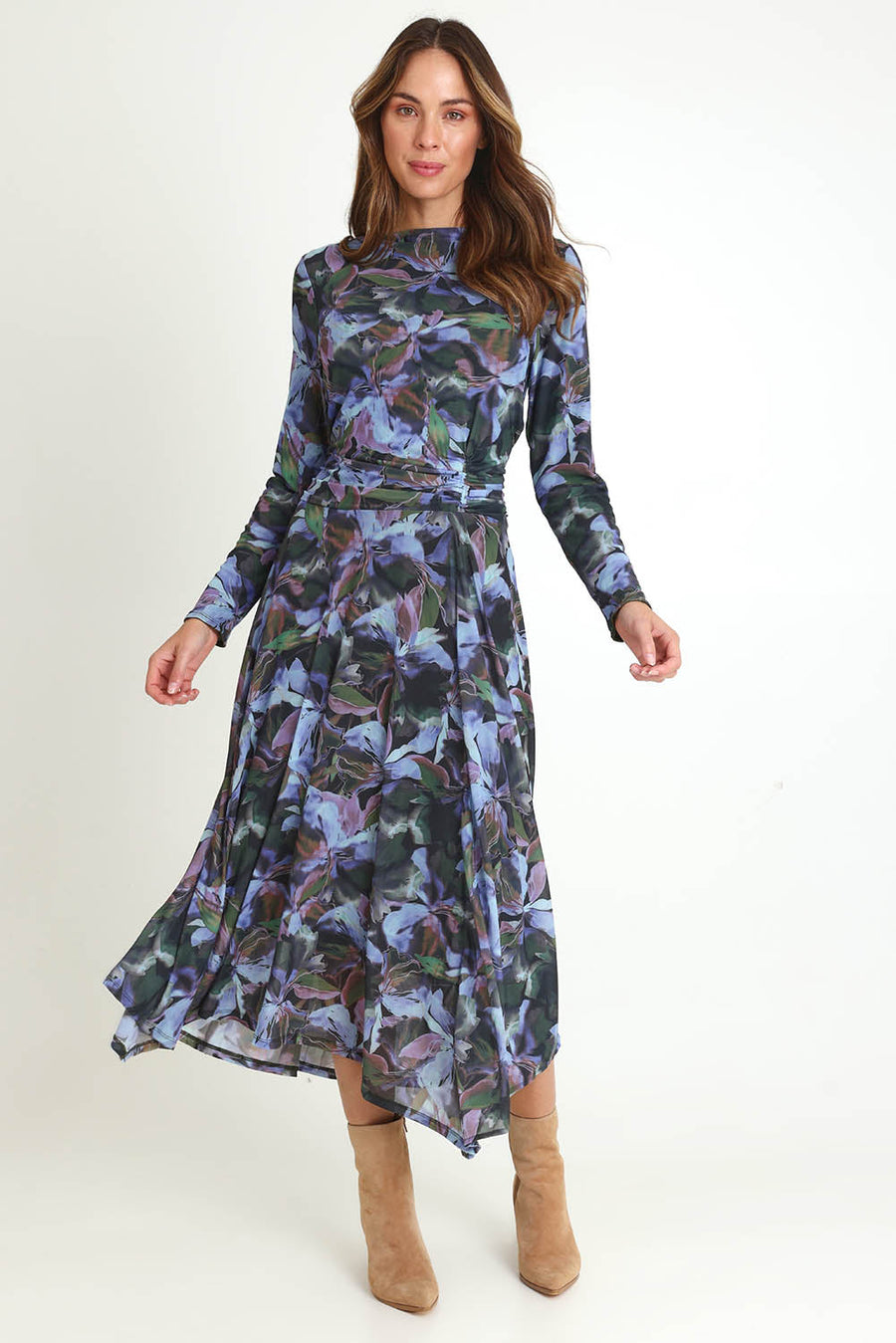 Alix Mesh Dress – Floral