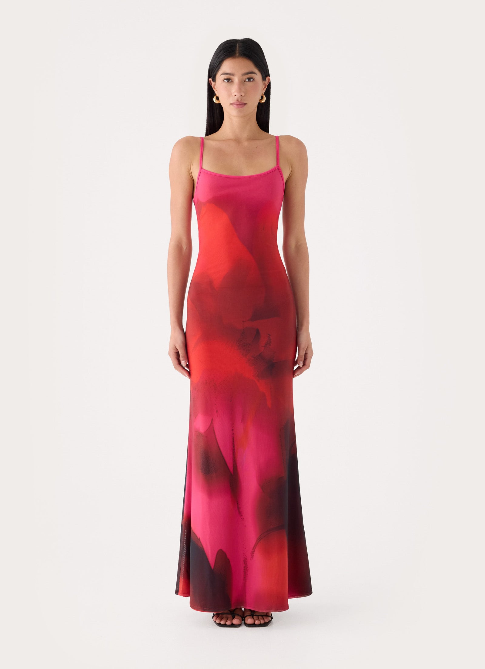 Freyah Maxi Dress - Pink Violet Bloom