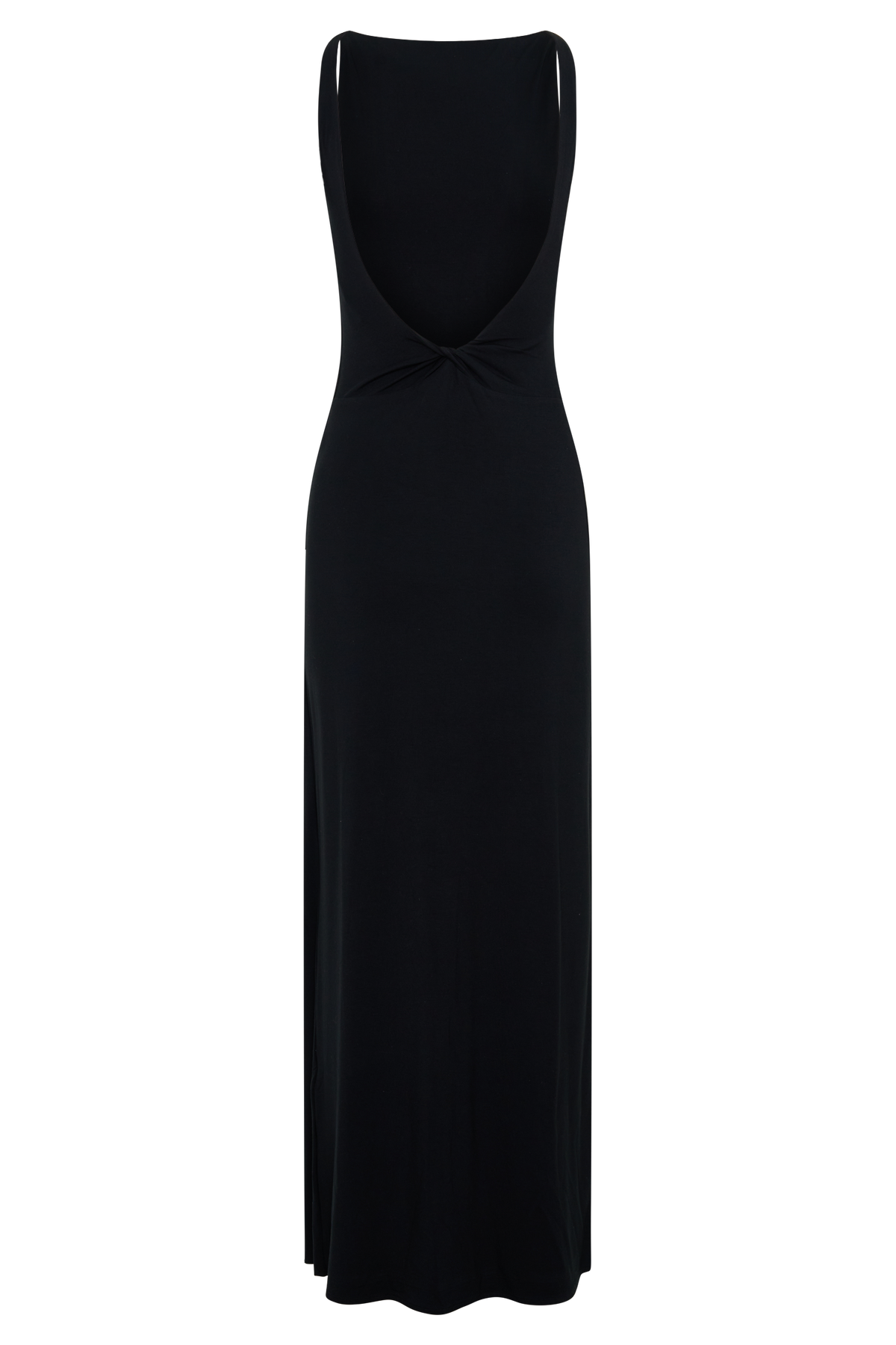 Yura Backless Twist Maxi Dress - Black