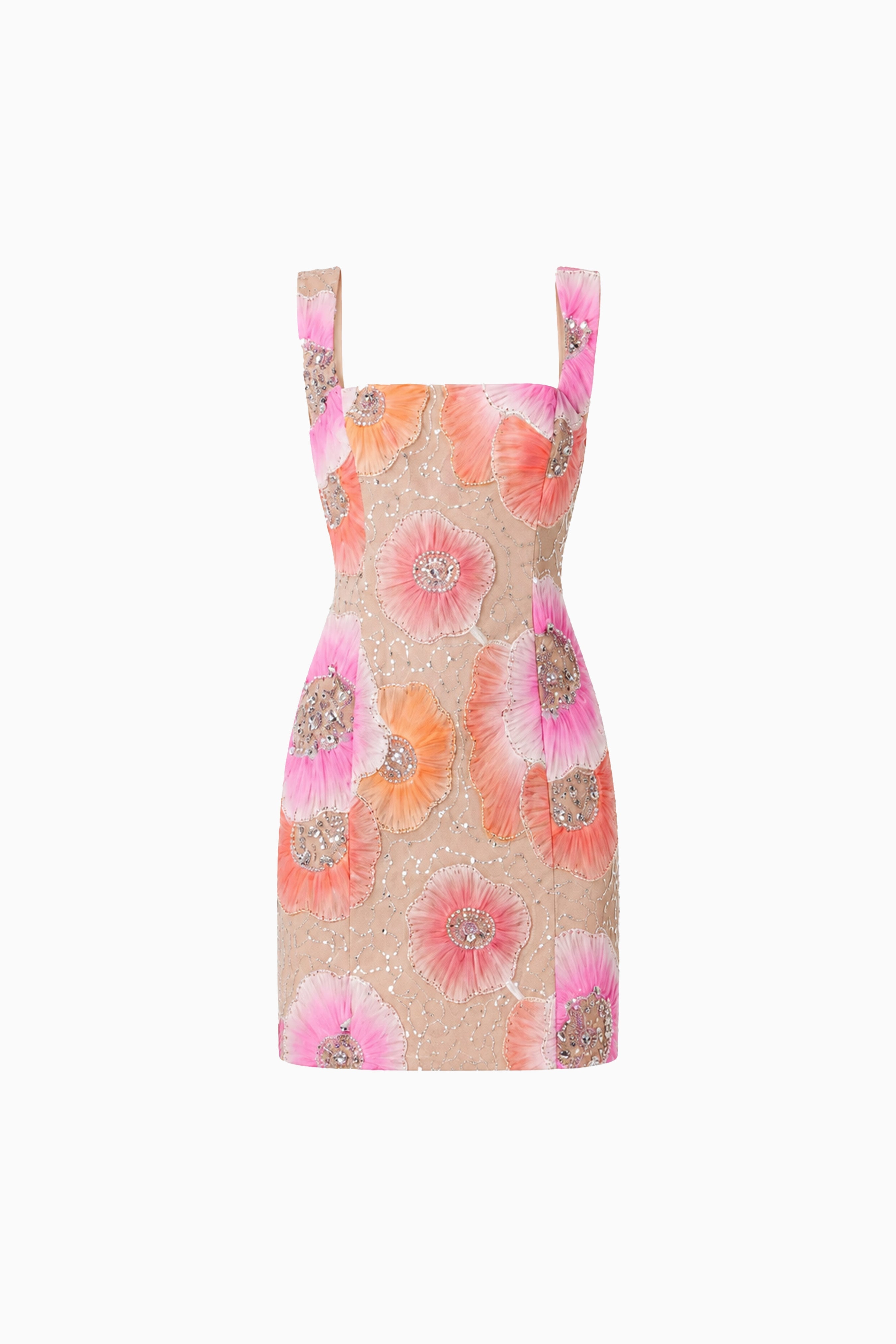 Brittany Floral Mini Dress in Pink