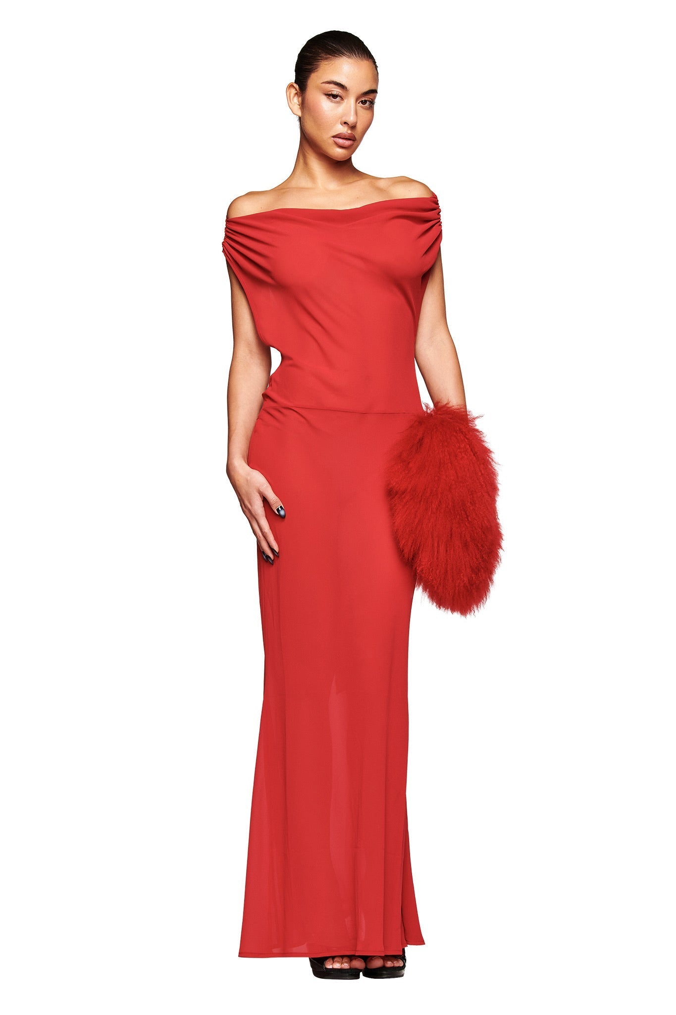 Kahlo Maxi Dress - Red