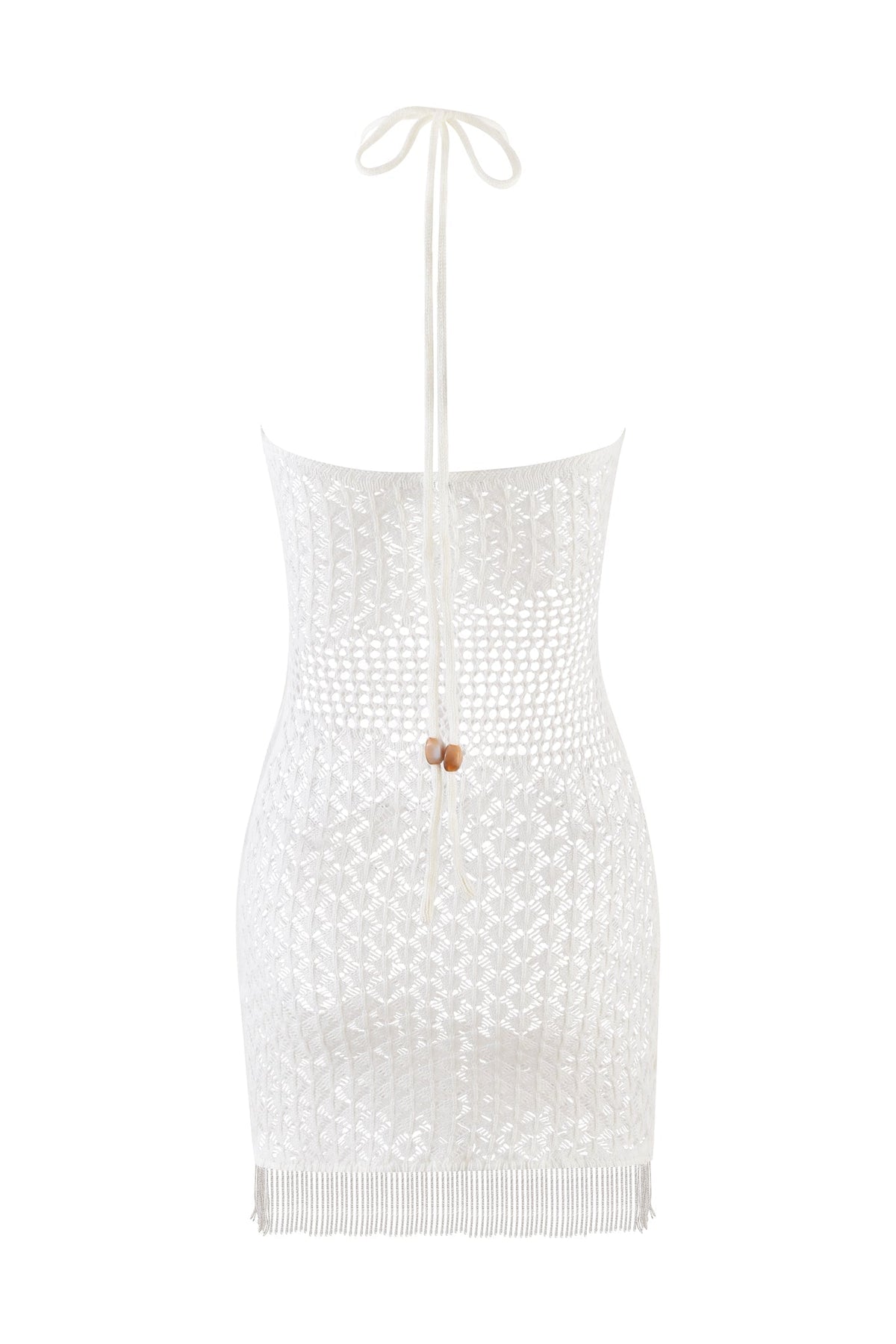Coralie Mini Dress - Beige : Cream