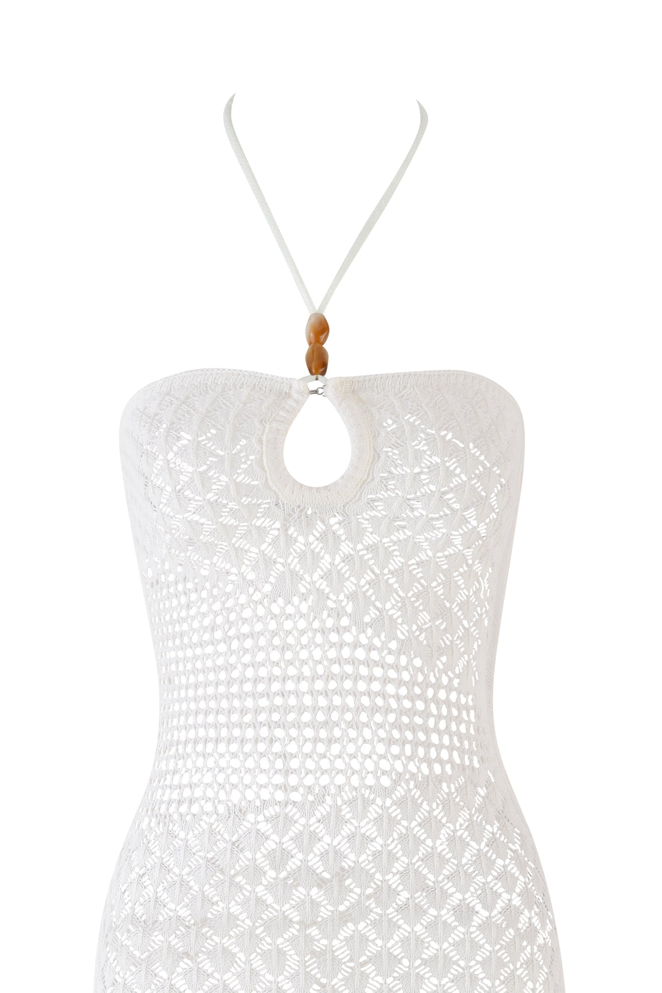 Coralie Mini Dress - Beige : Cream
