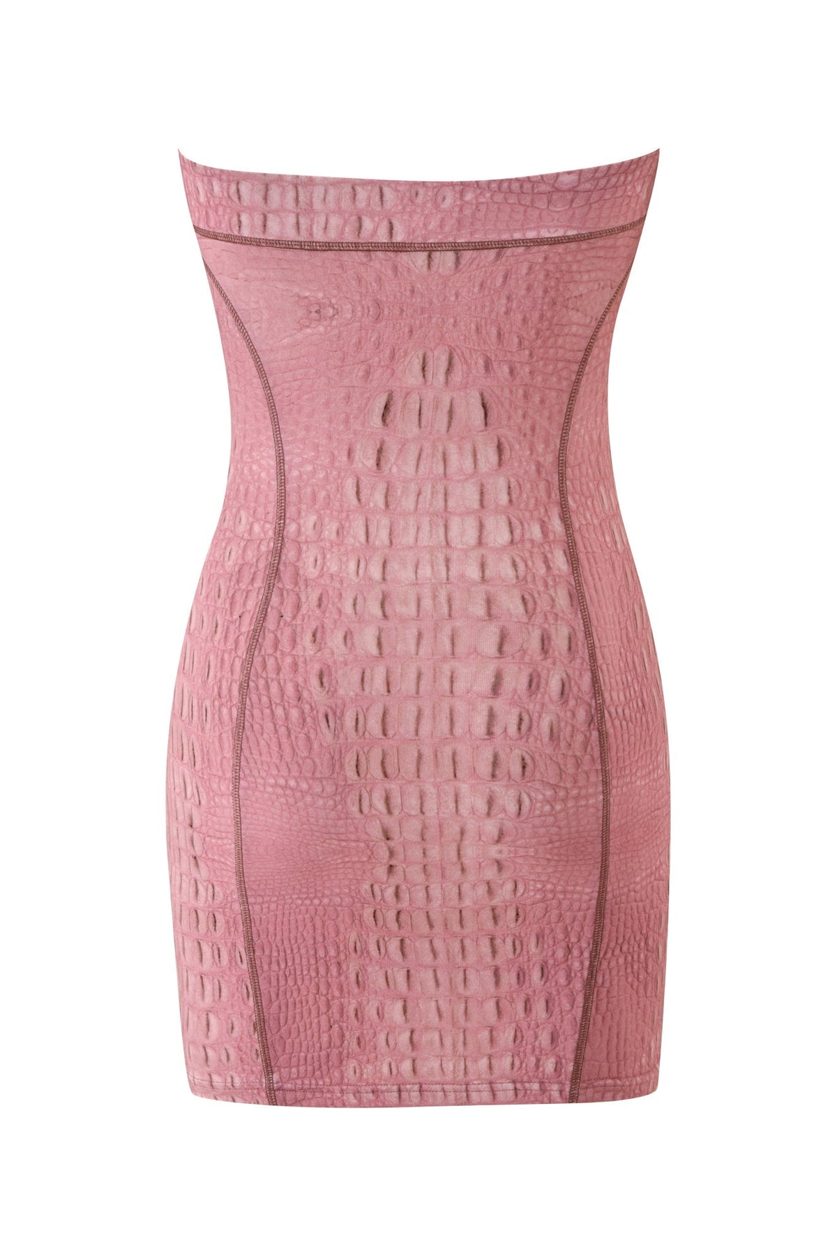Blare Tube Mini Dress - Hot Croc Pink
