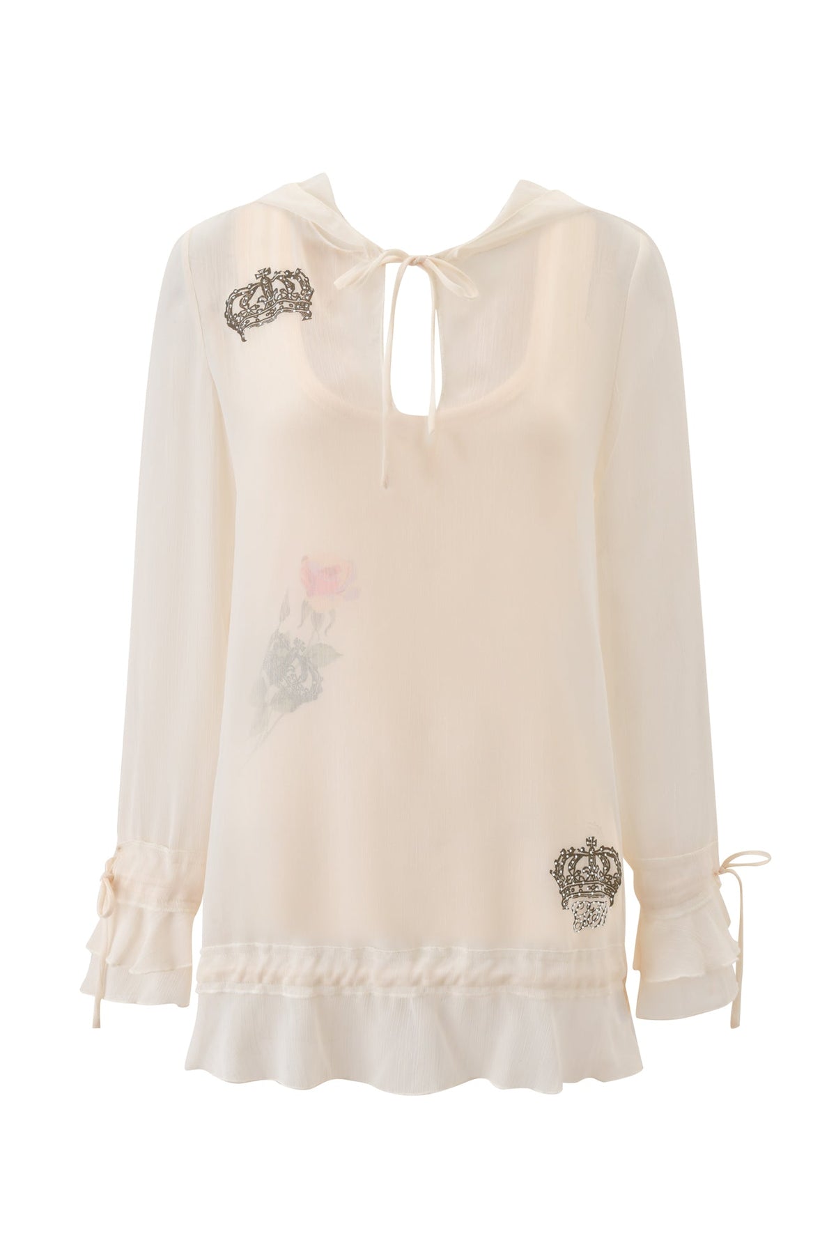 Diamond 2-In-1 Mini Dress - Cream