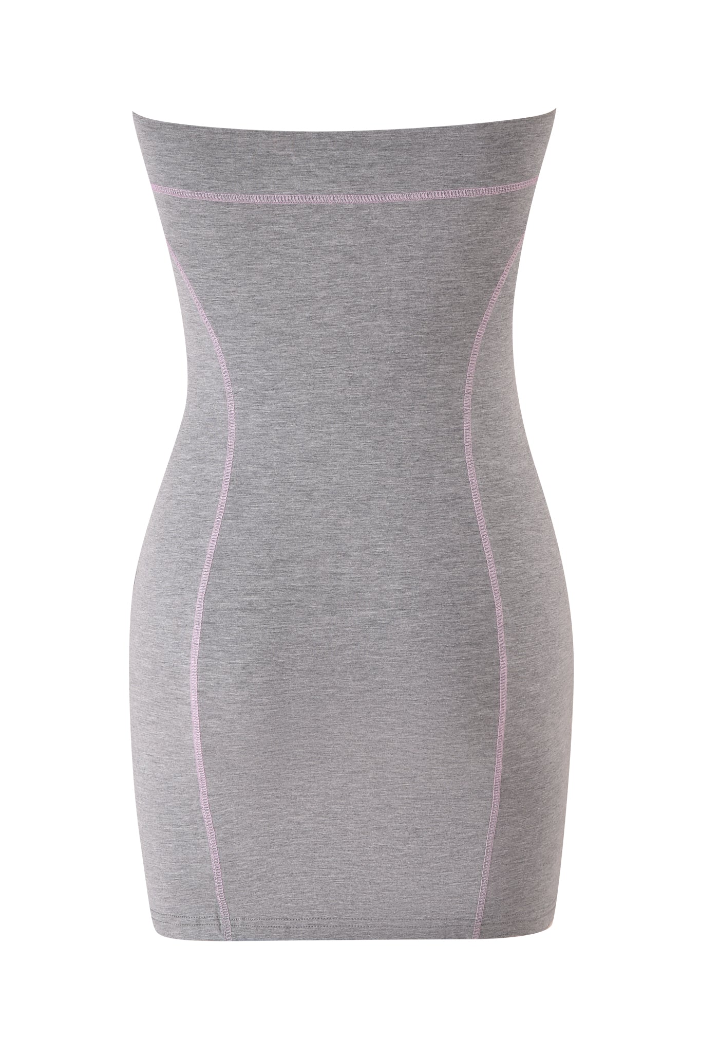Blare Tube Mini Dress - Heather Grey