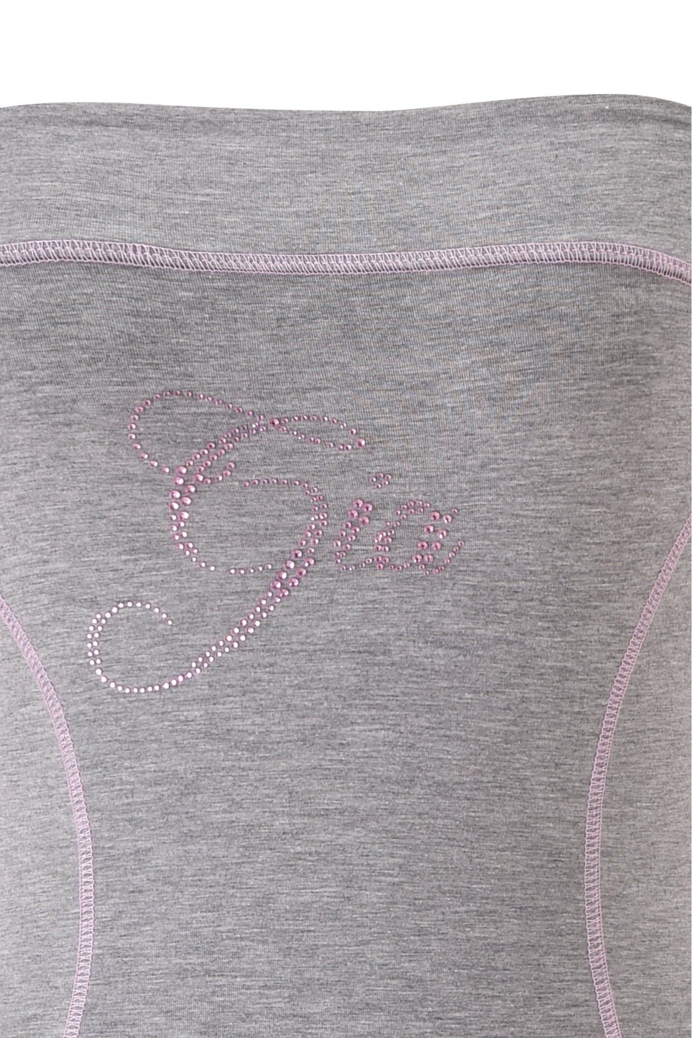 Blare Tube Mini Dress - Heather Grey