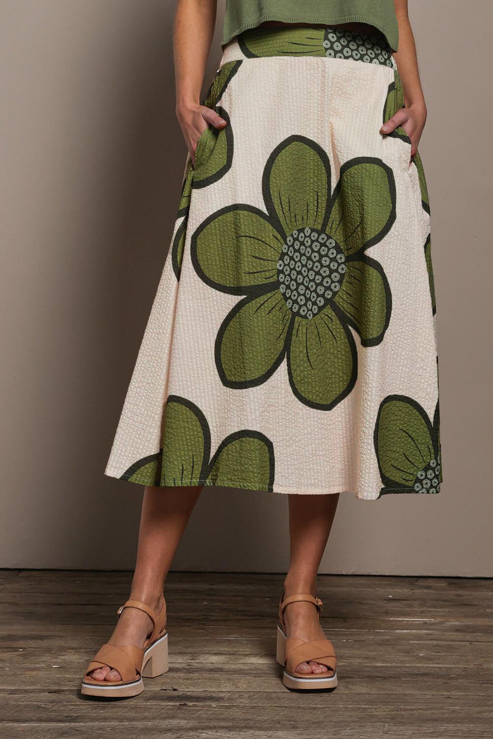 Cotton Flower Skirt - Boldflower